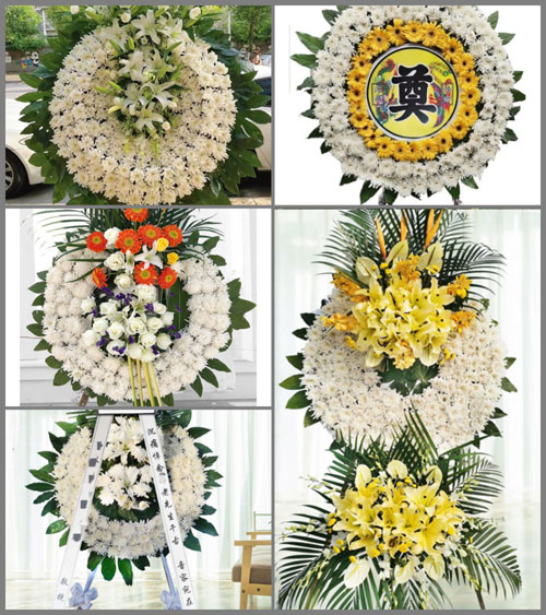 江苏扬州宝应县安宜镇西刘堡村花圈速递